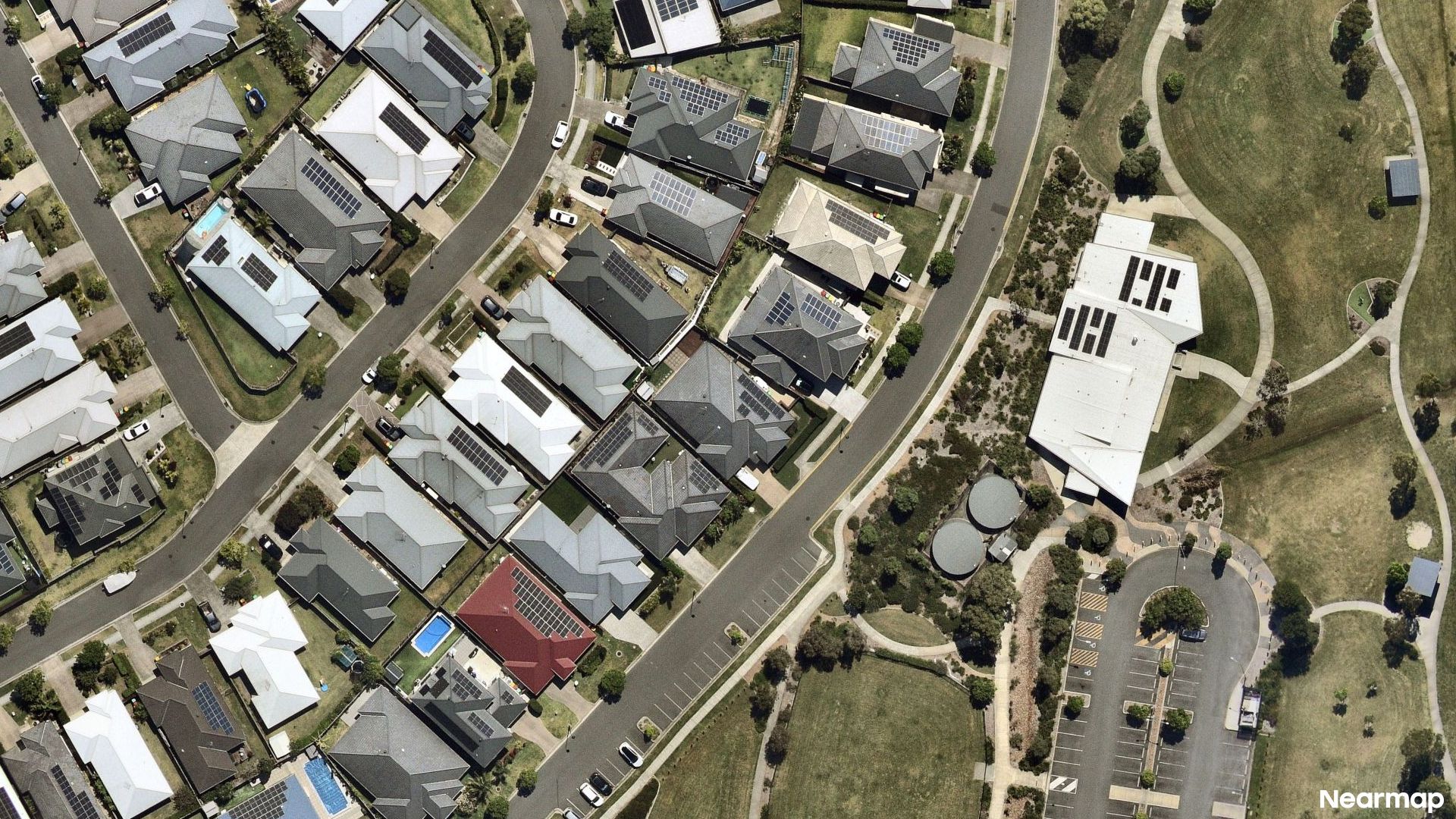 Vertical aerial view