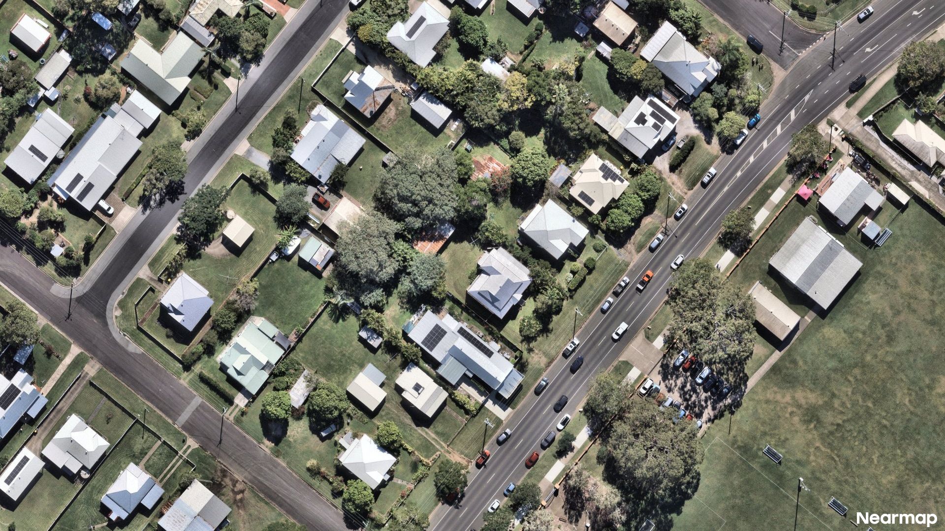Vertical aerial view