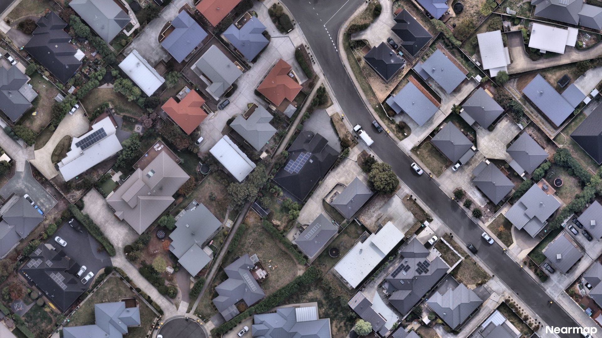 Vertical aerial view