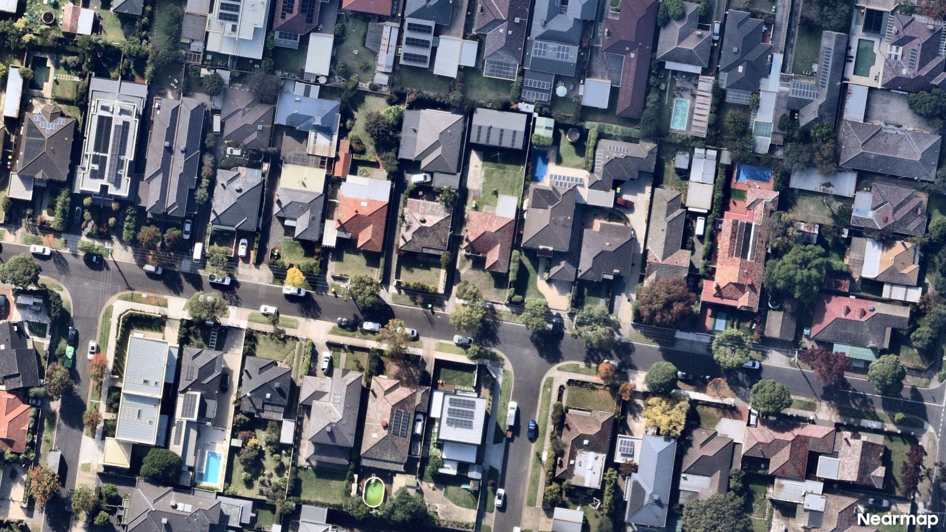 Vertical aerial view