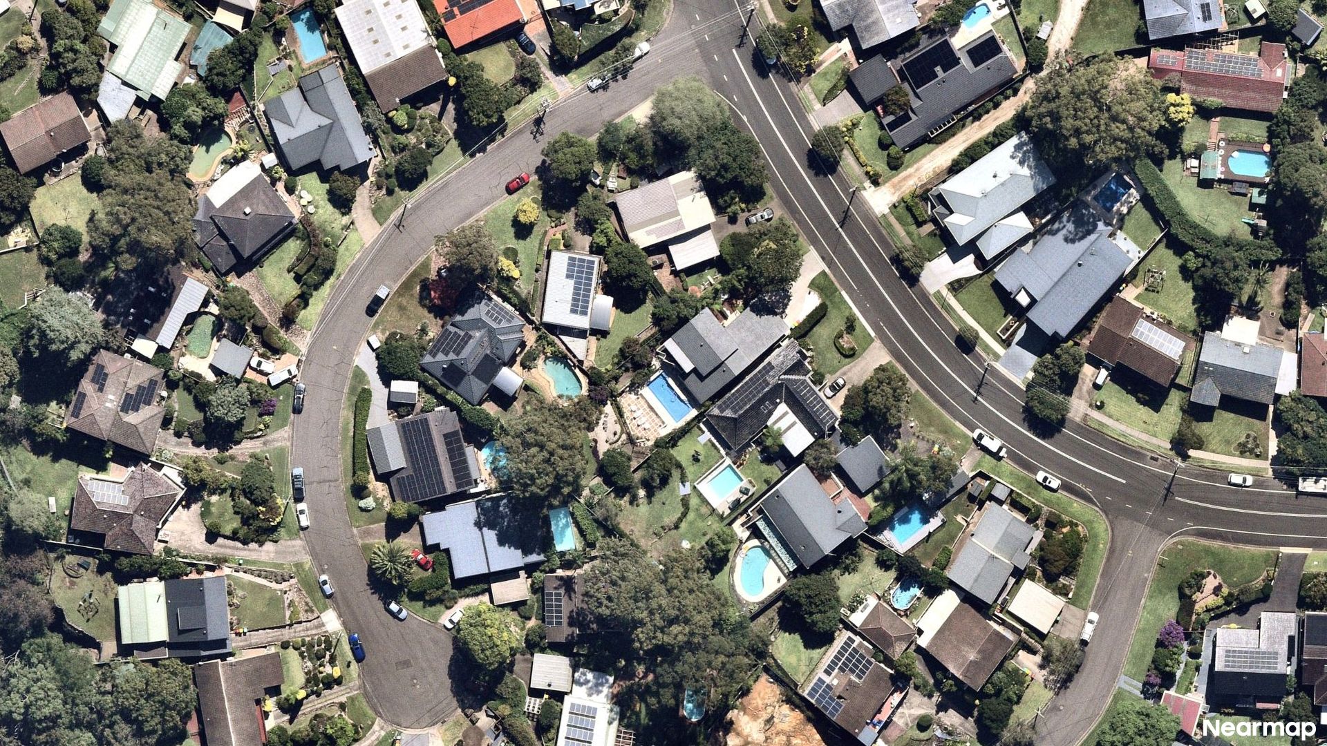 Vertical aerial view