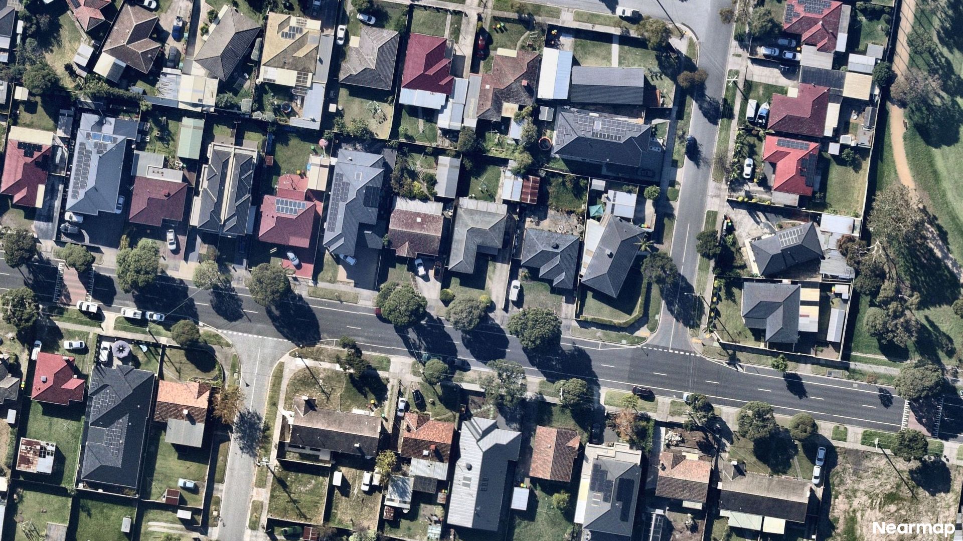 Vertical aerial view