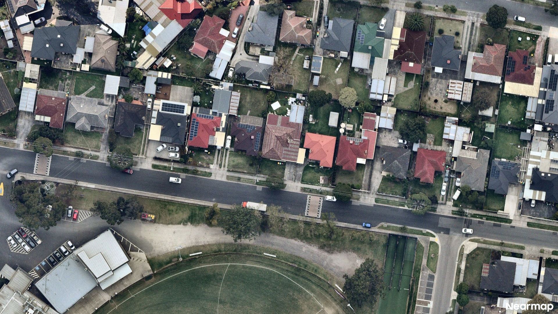 Vertical aerial view