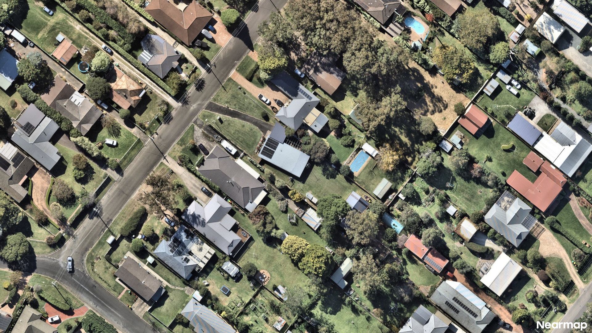 Vertical aerial view