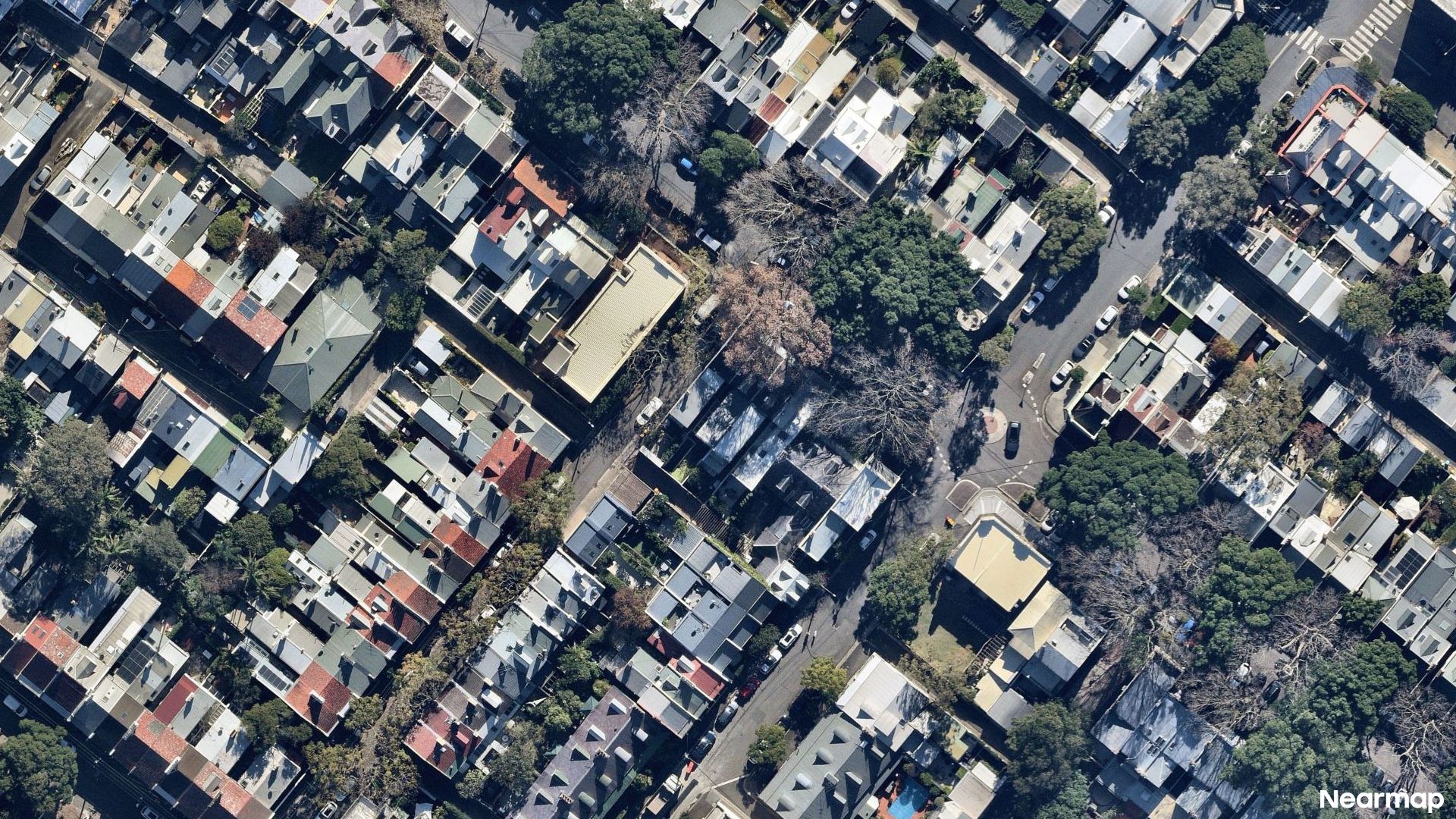 Vertical aerial view