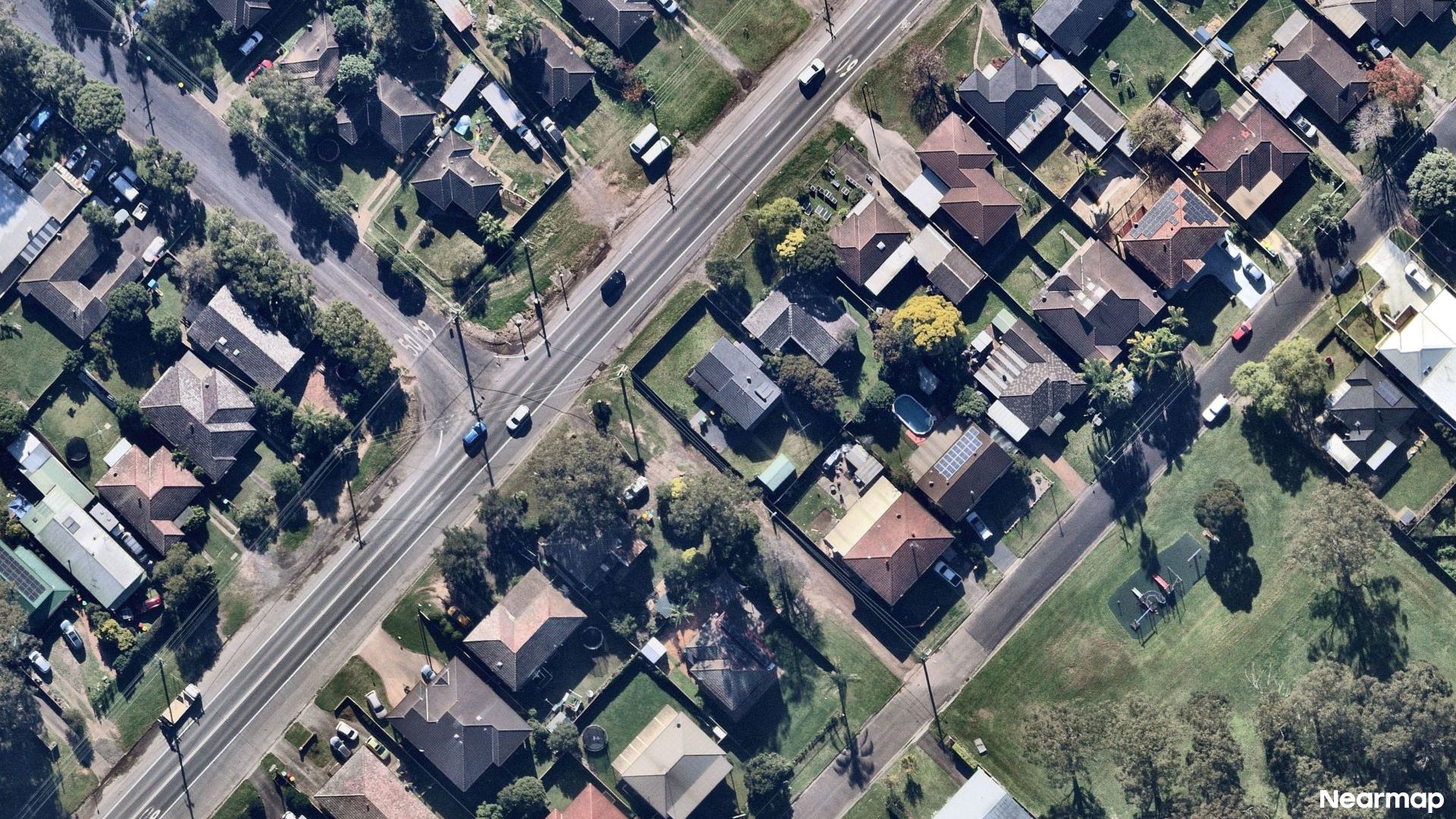 Vertical aerial view