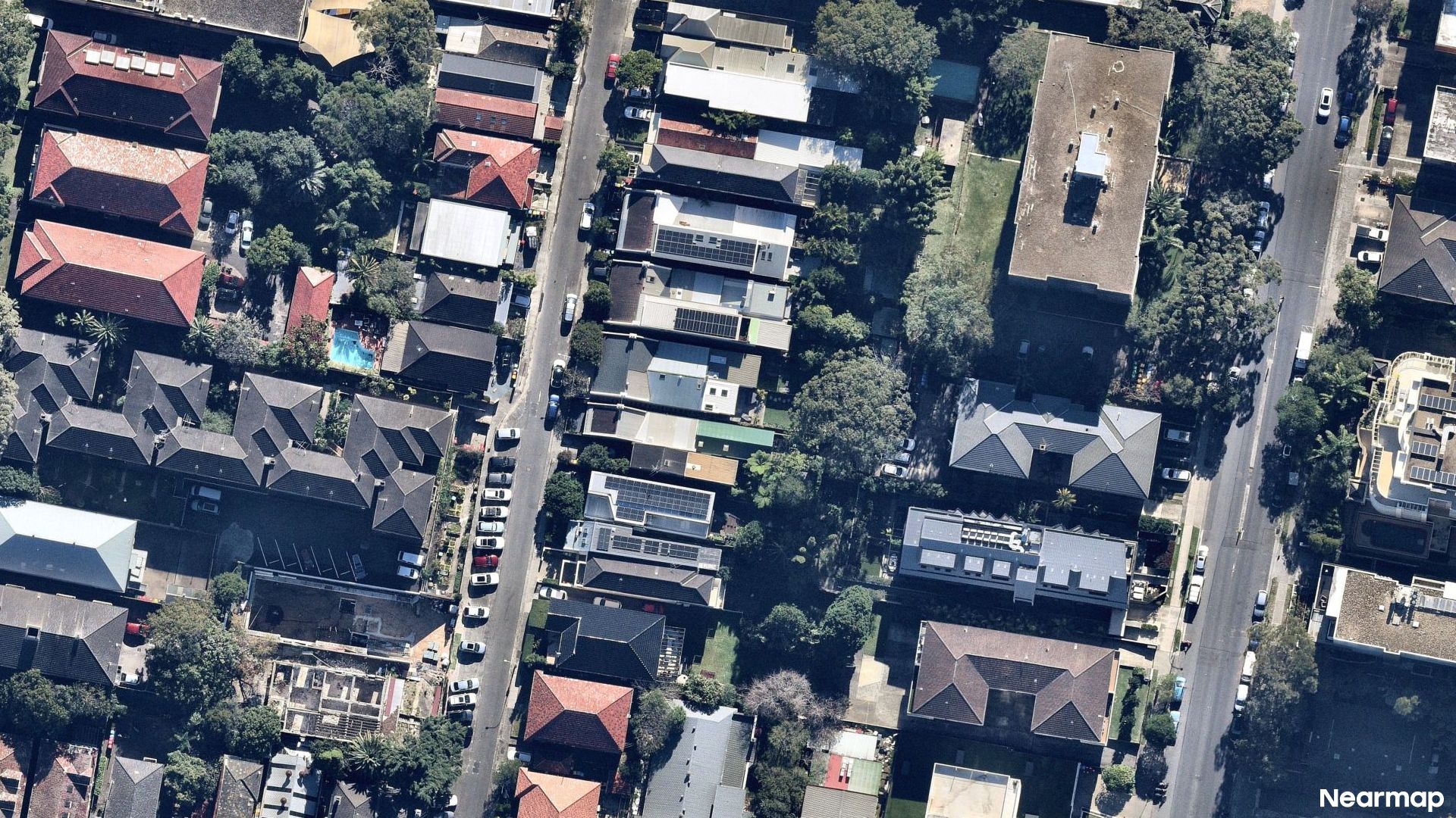 Vertical aerial view