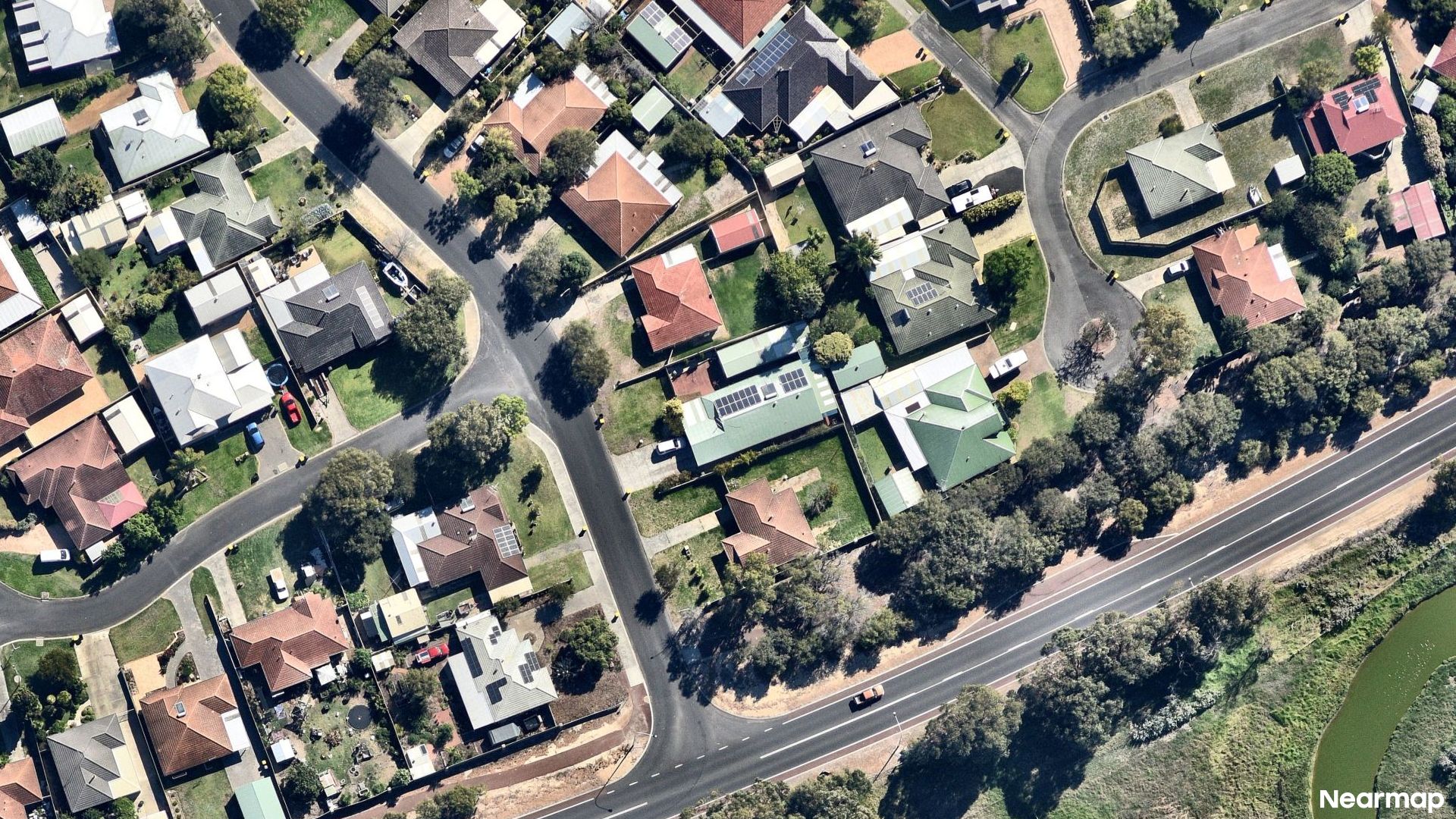 Vertical aerial view