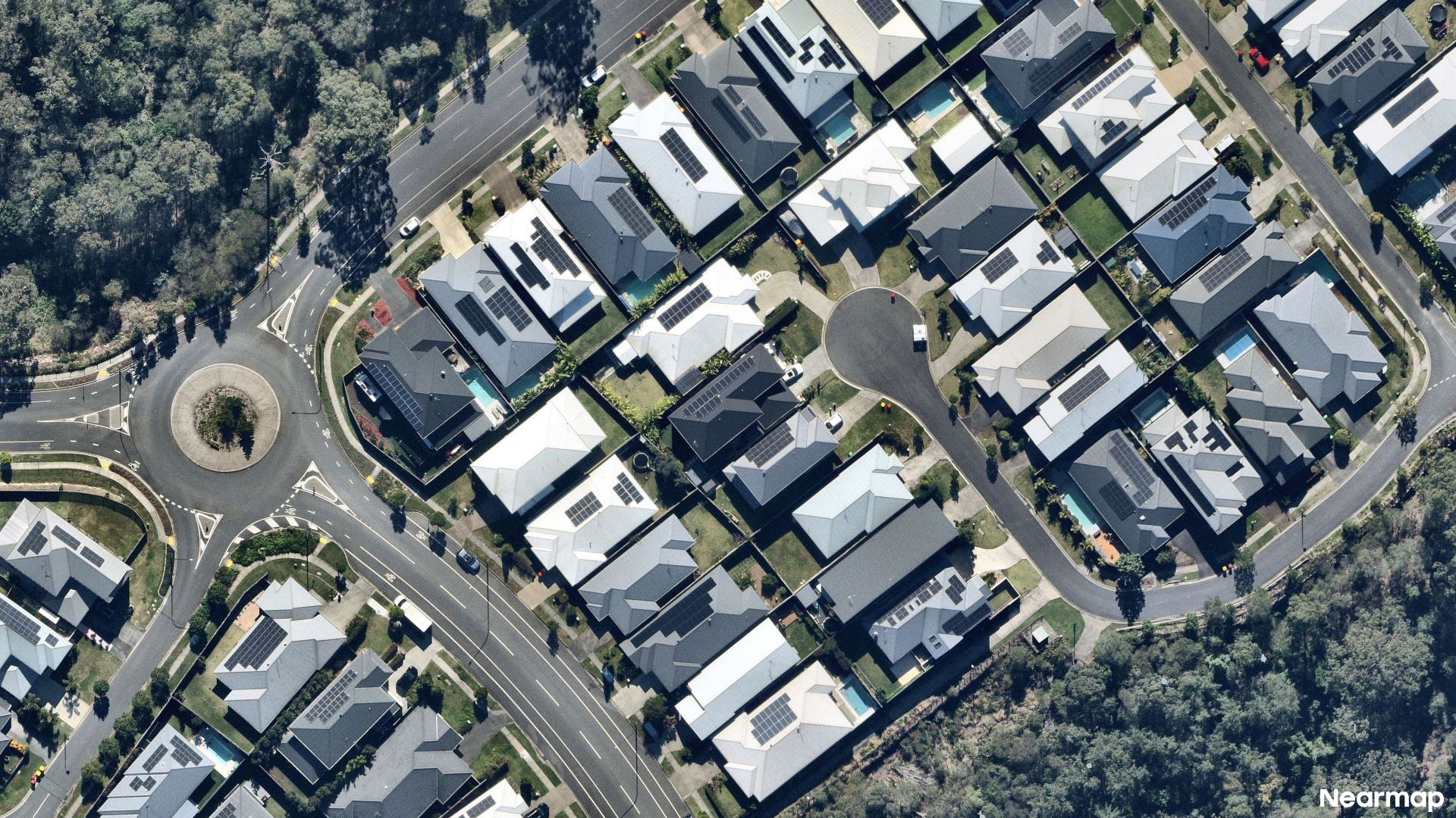 Vertical aerial view