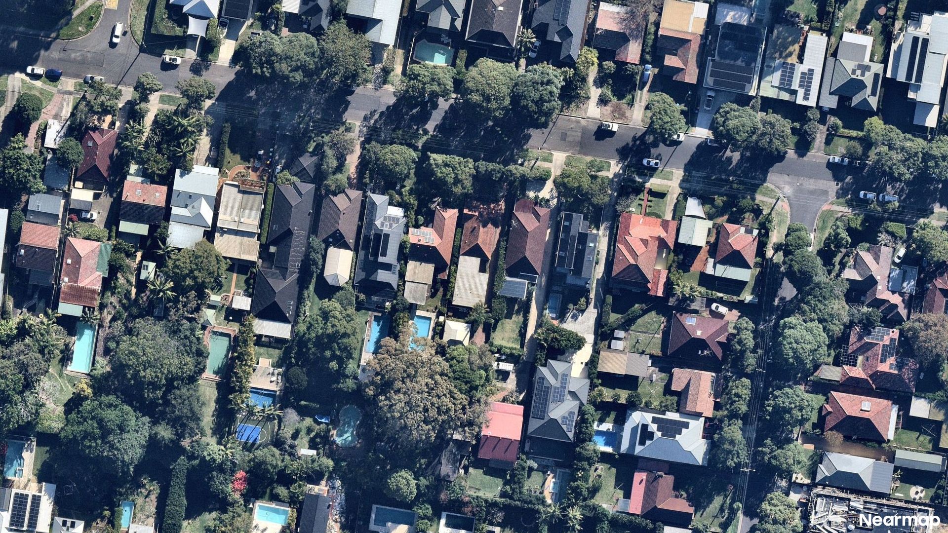 Vertical aerial view