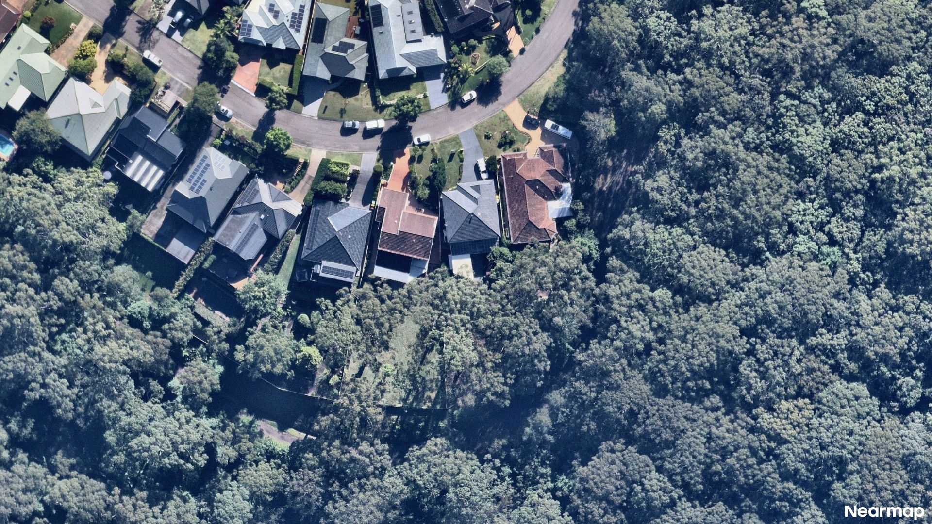 Vertical aerial view
