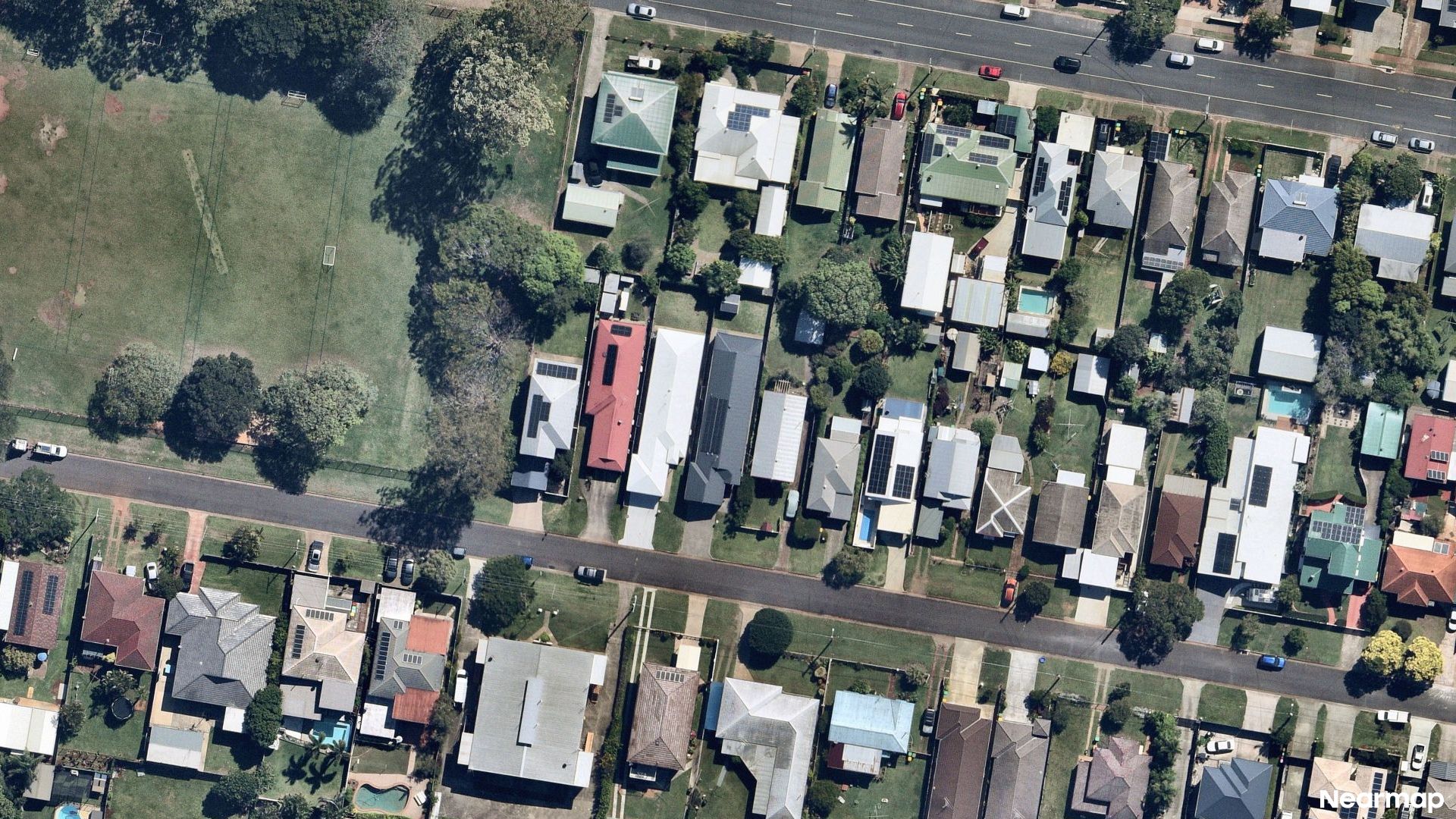 Vertical aerial view