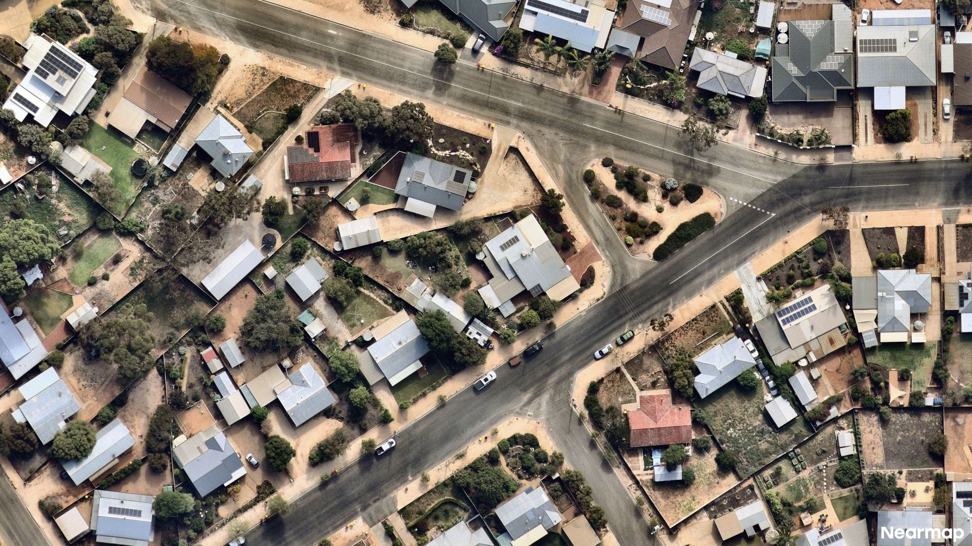 Vertical aerial view