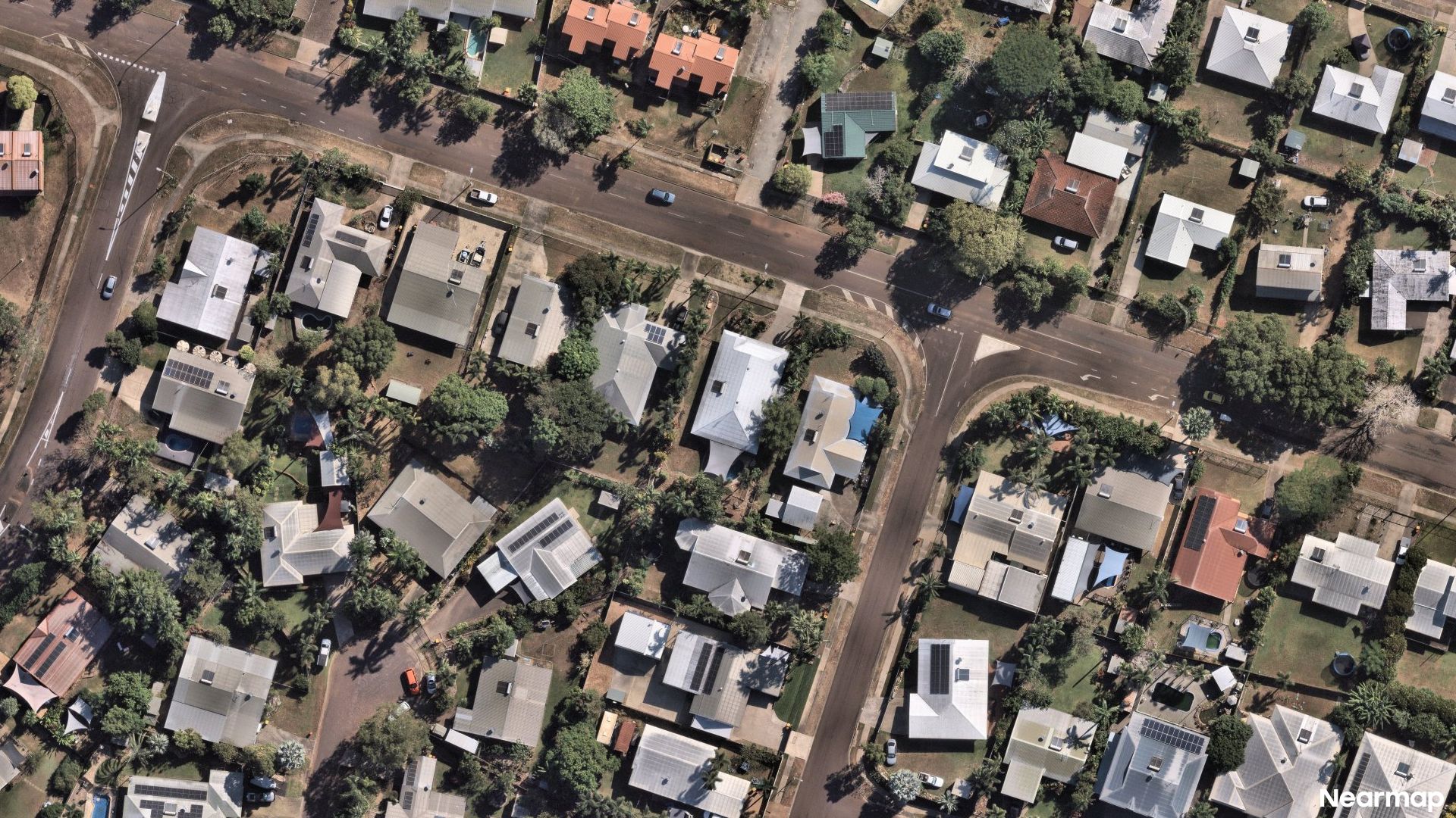 Vertical aerial view