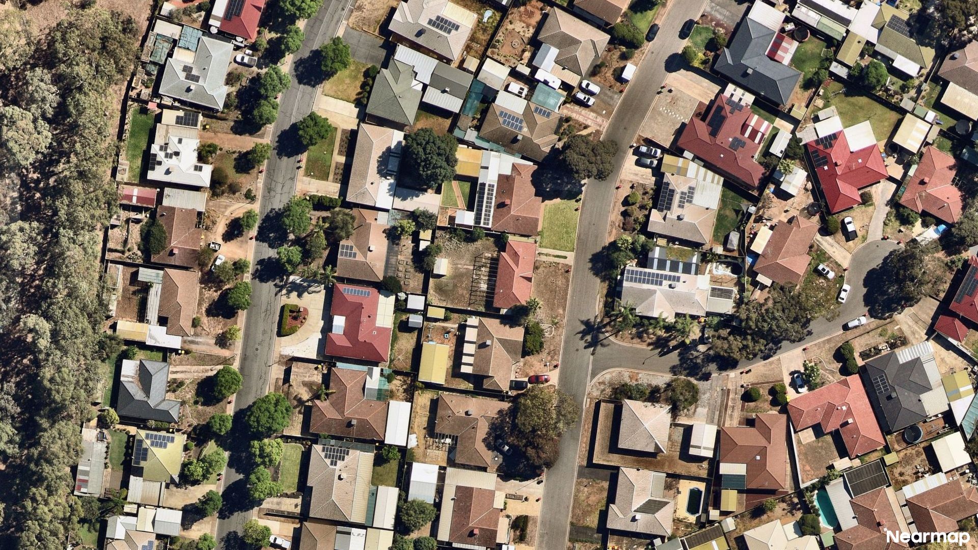 Vertical aerial view