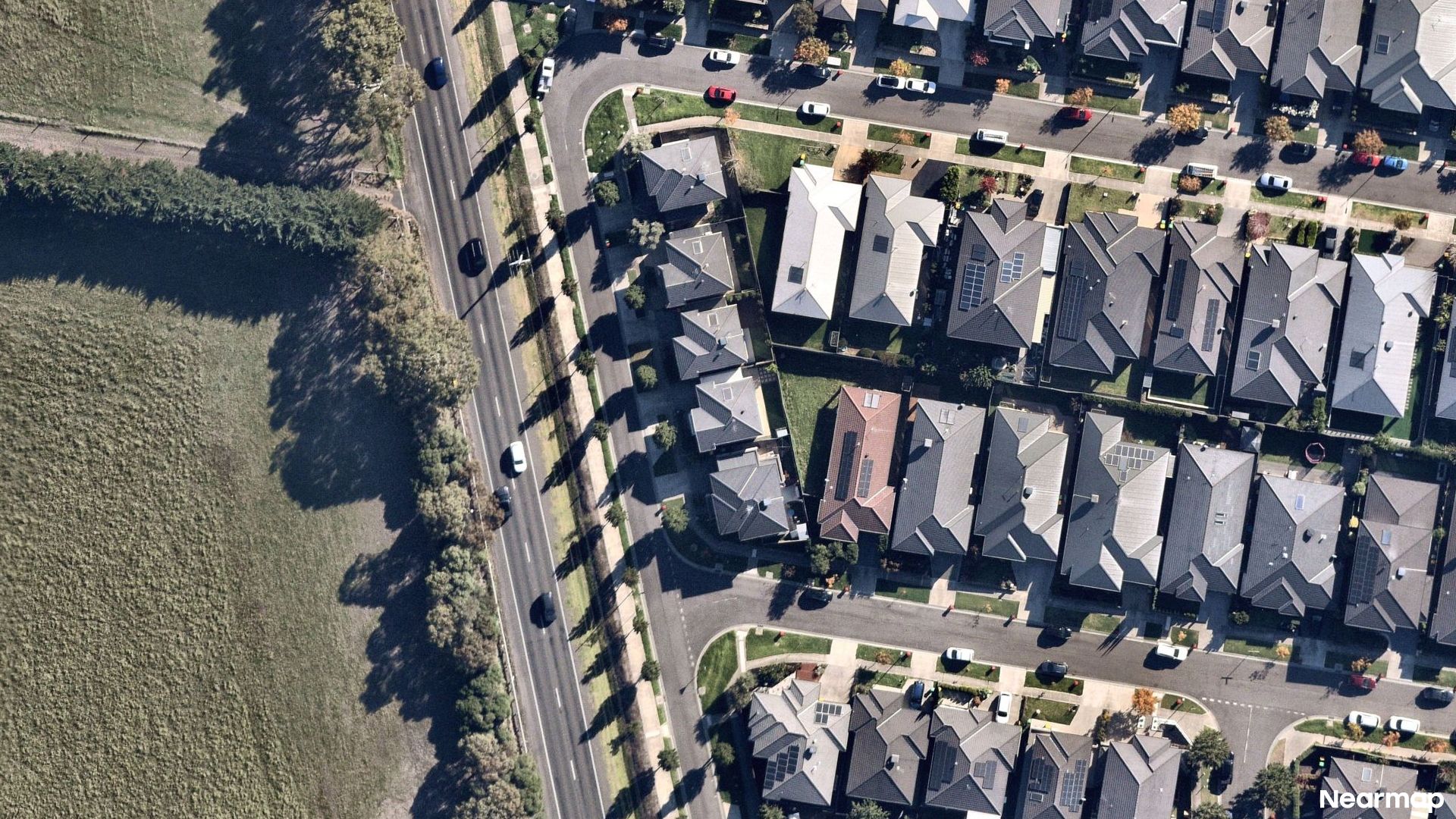 Vertical aerial view