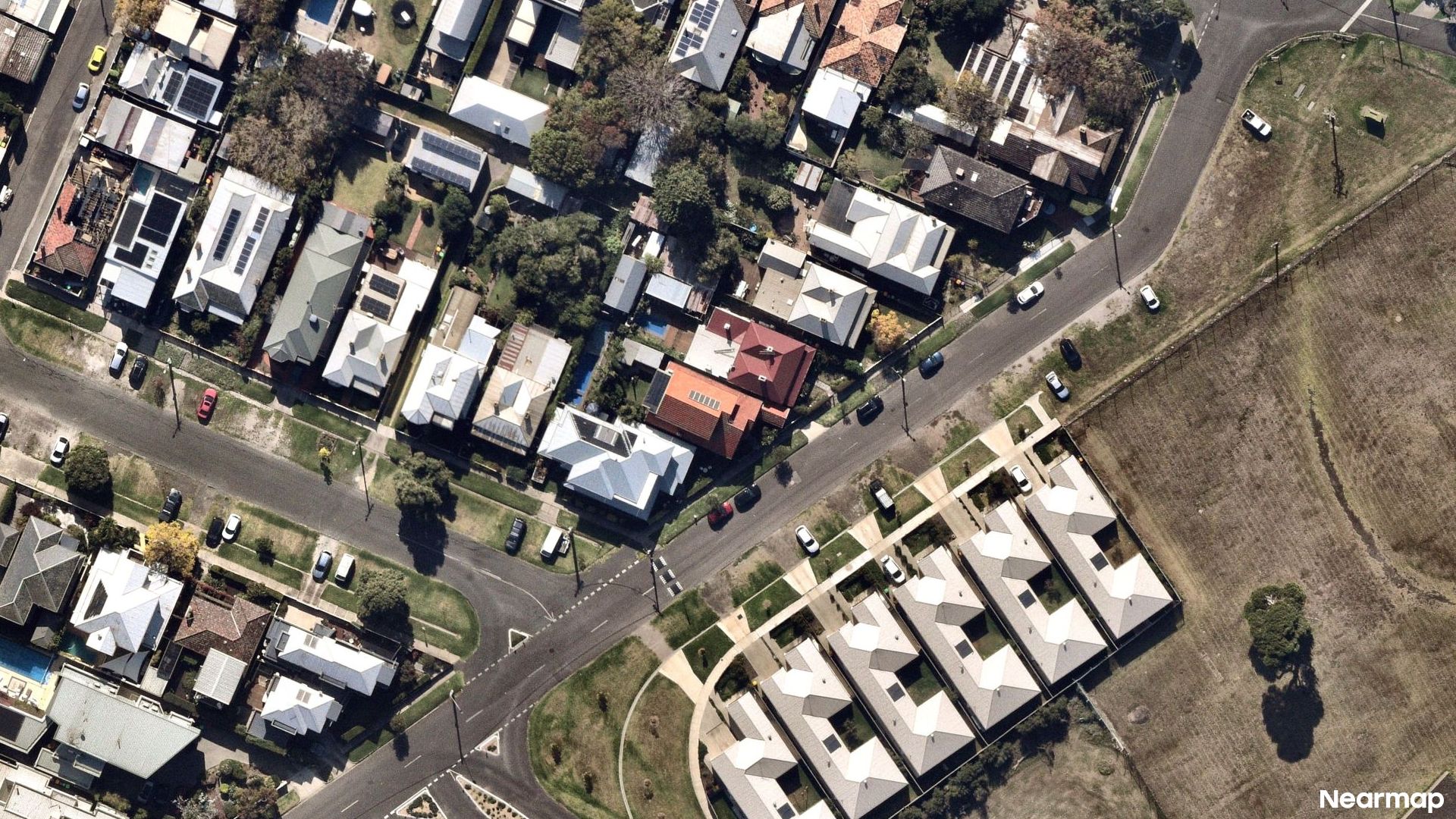 Vertical aerial view
