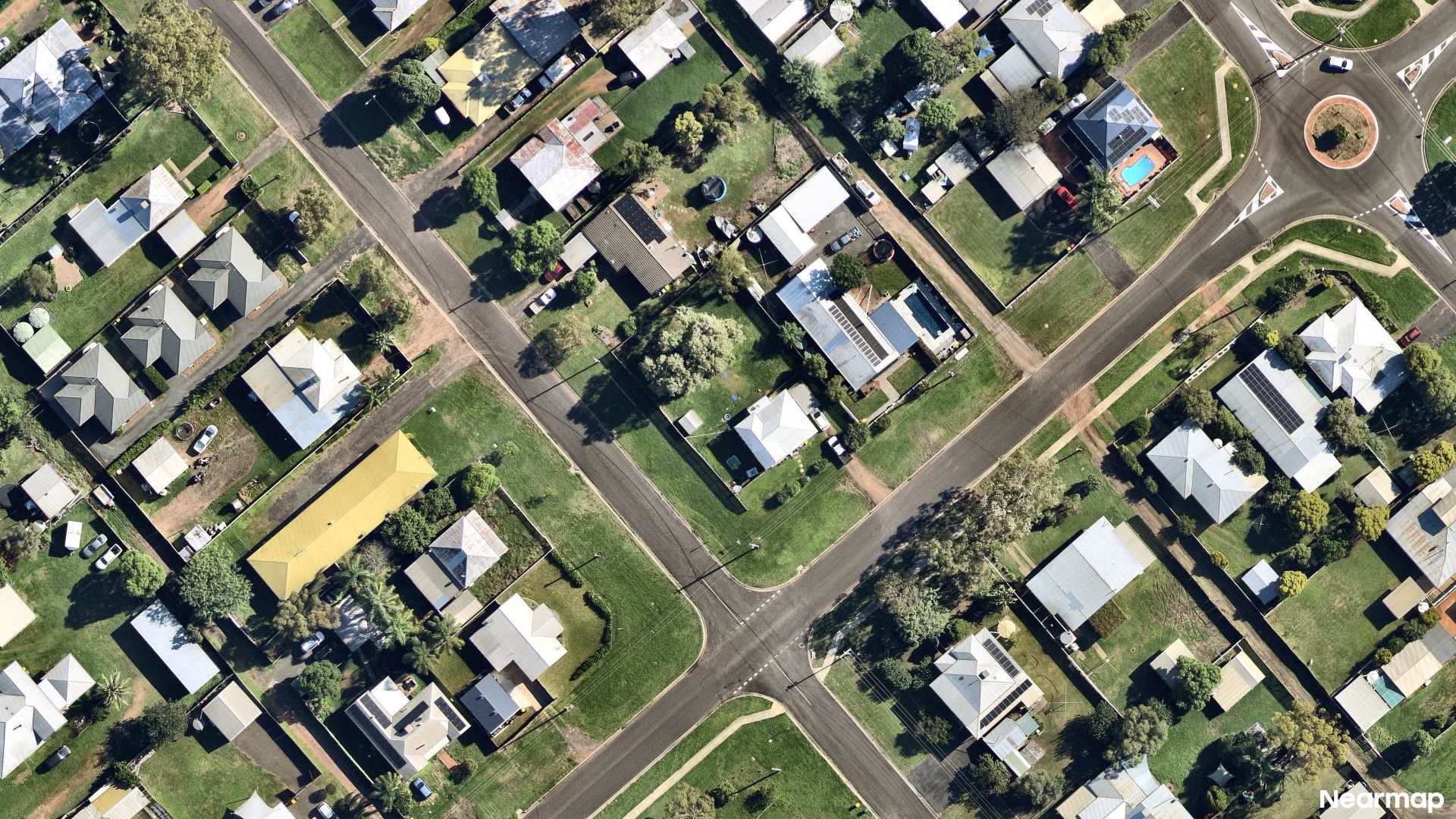 Vertical aerial view