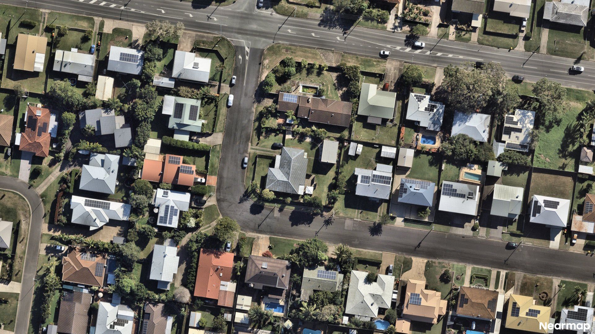 Vertical aerial view