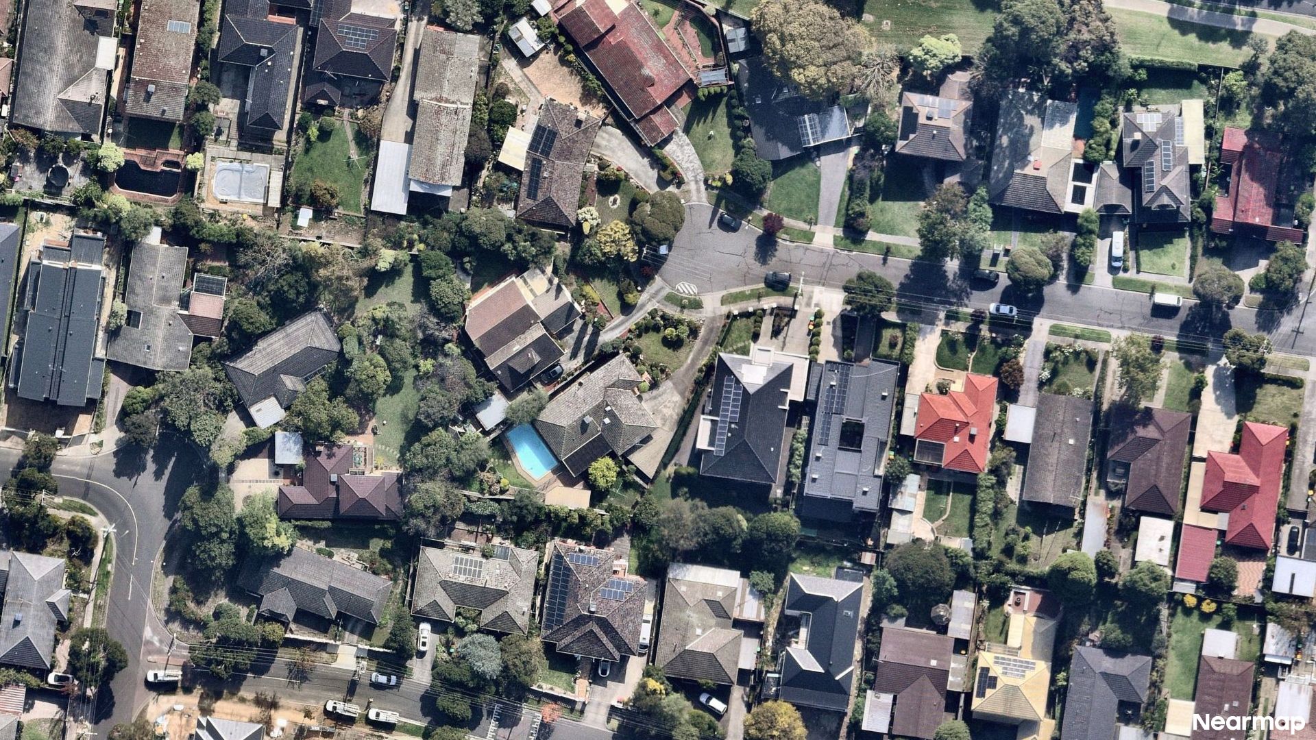 Vertical aerial view
