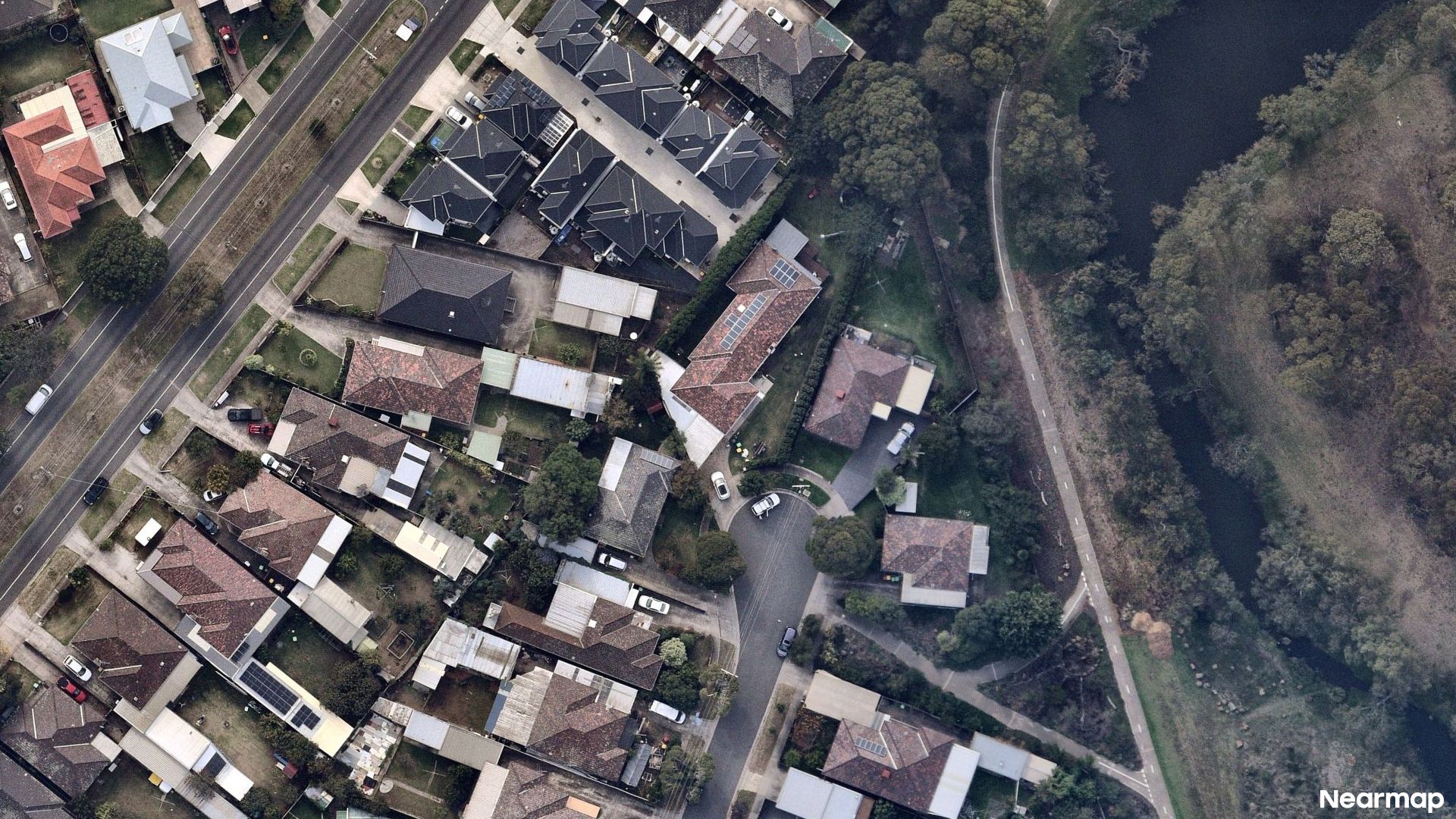 Vertical aerial view