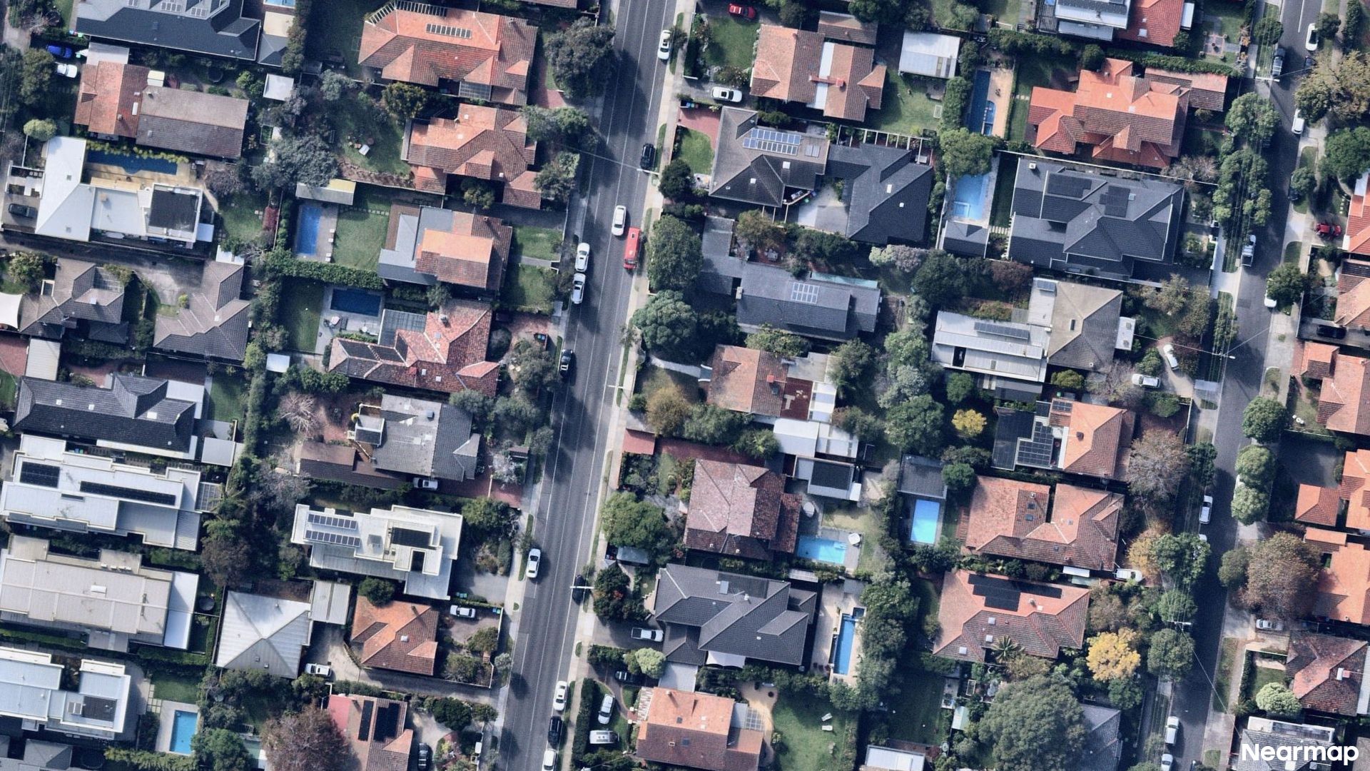 Vertical aerial view