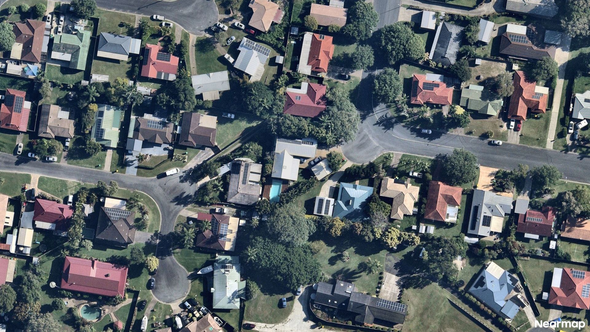 Vertical aerial view