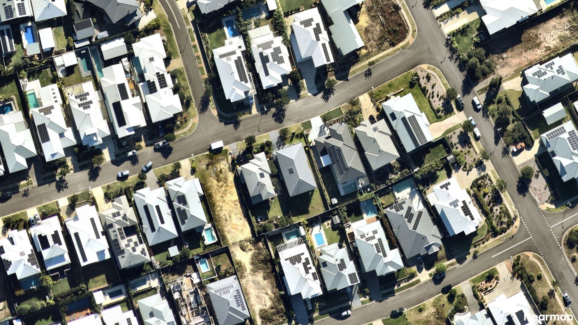 Vertical aerial view