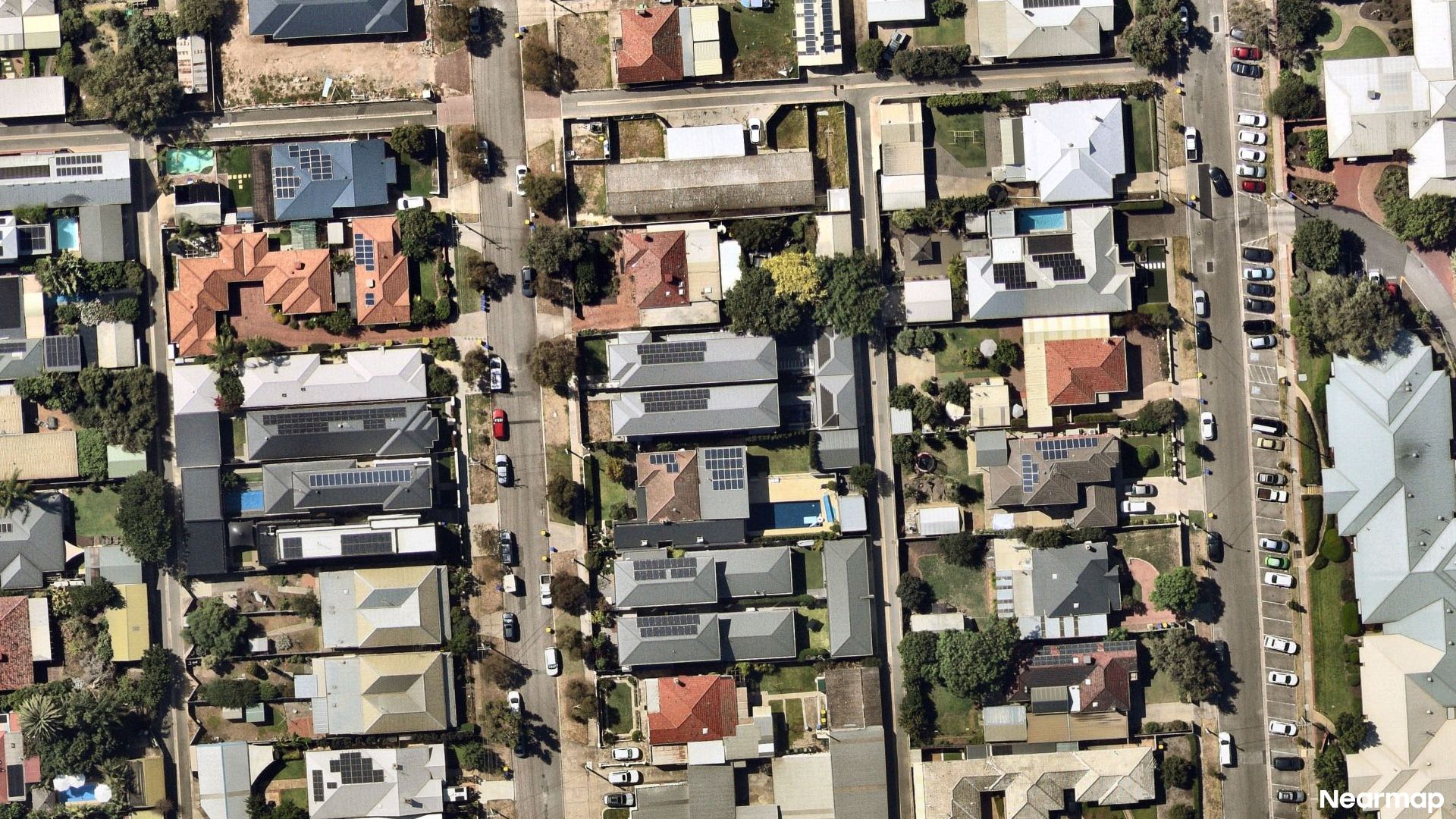 Vertical aerial view