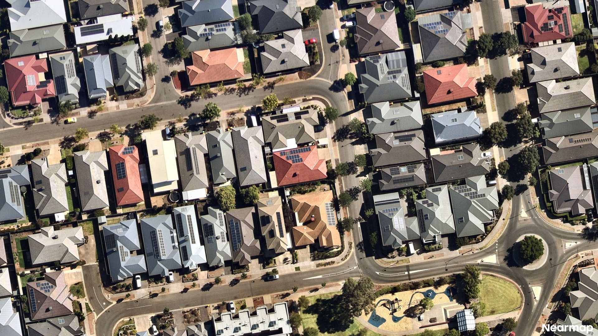 Vertical aerial view