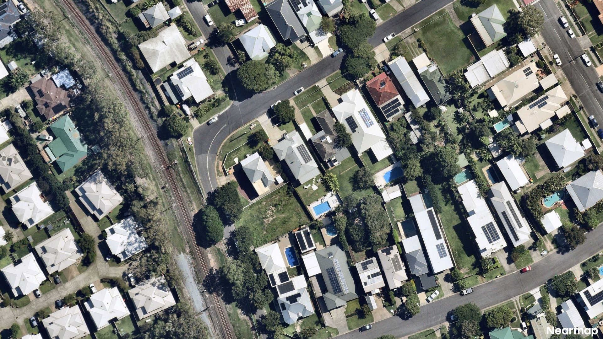 Vertical aerial view