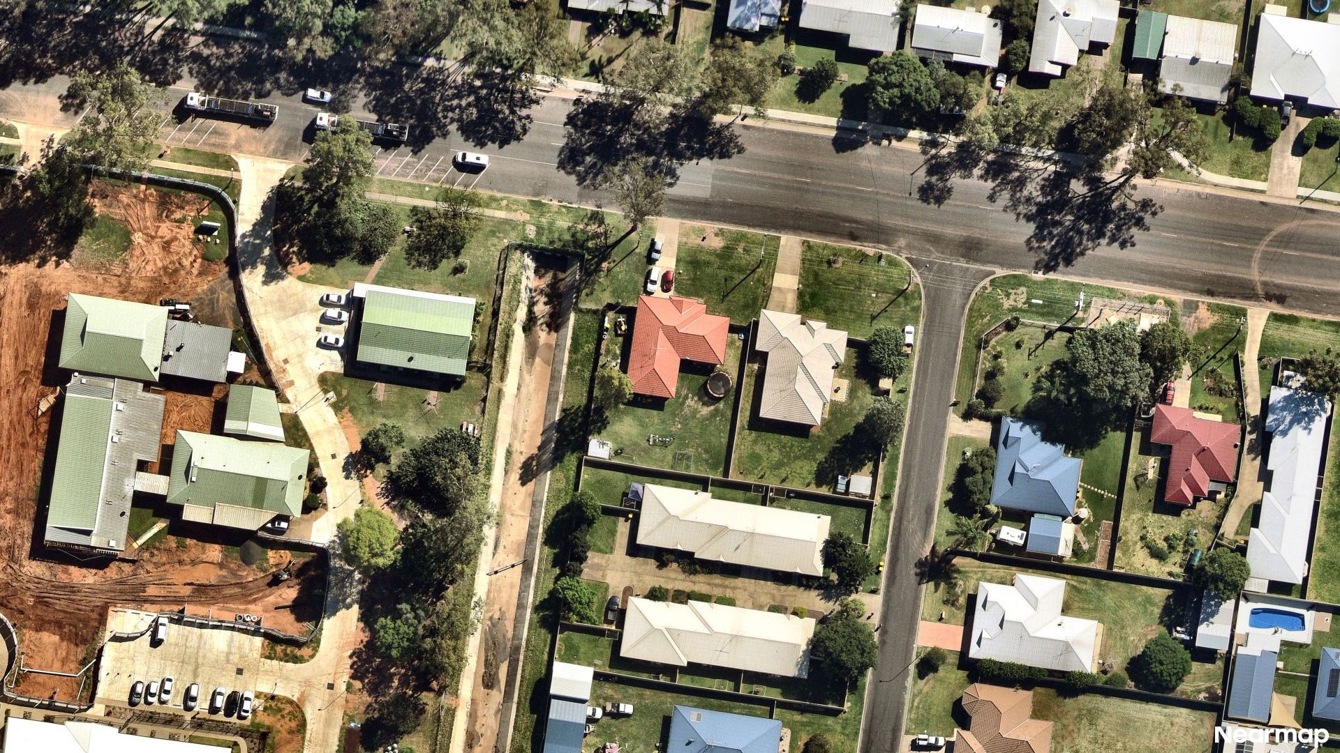 Vertical aerial view