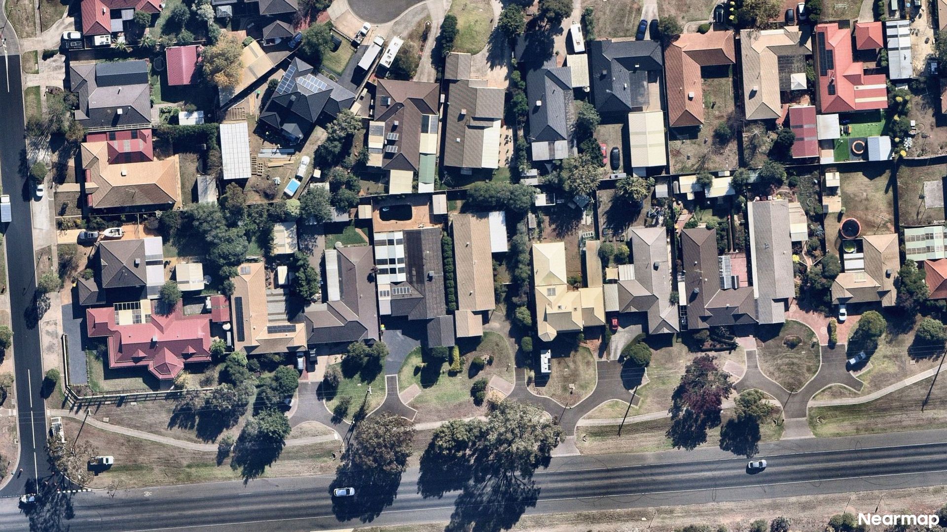 Vertical aerial view