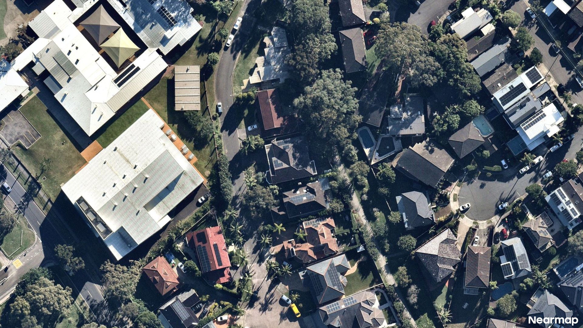 Vertical aerial view