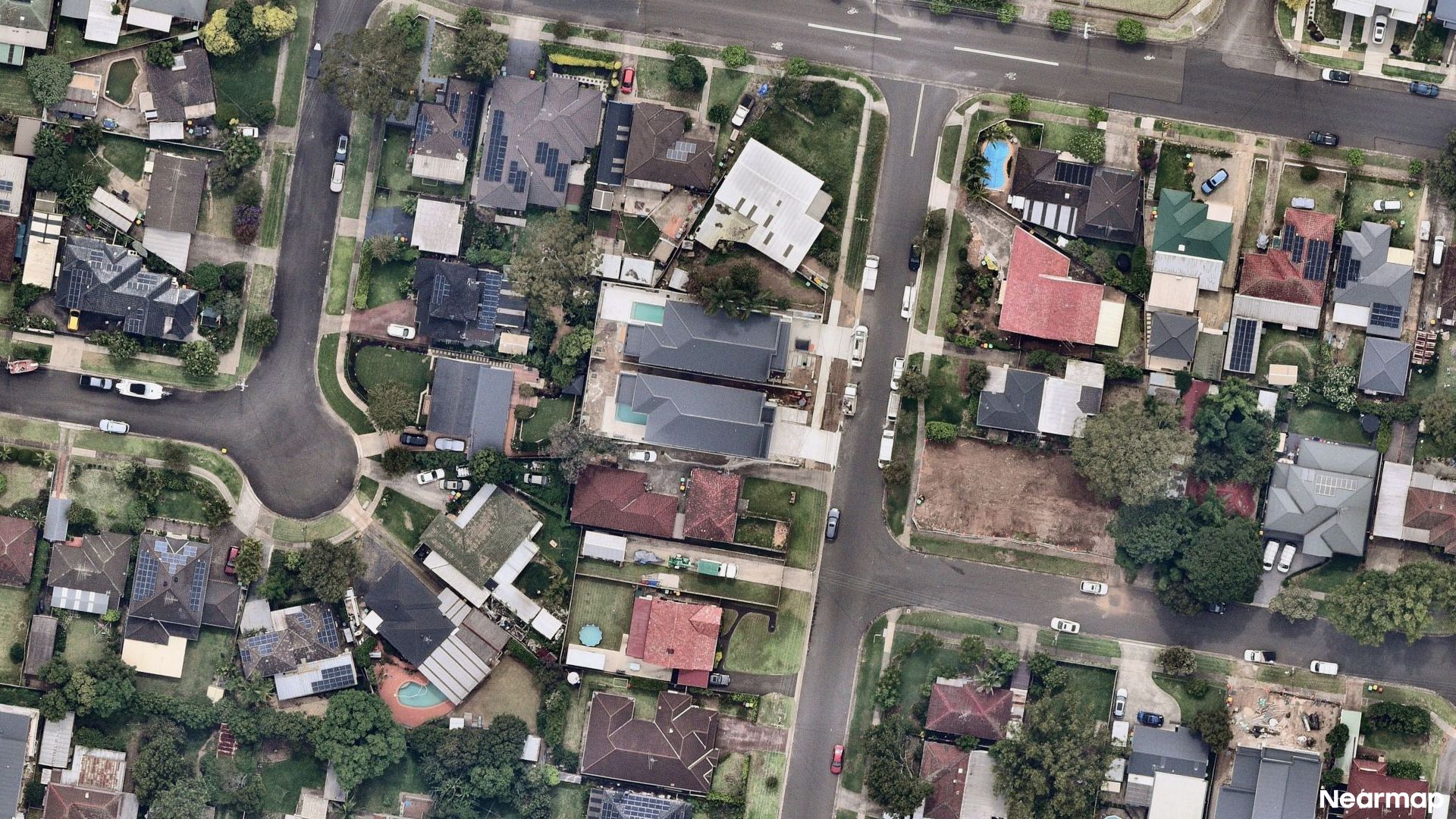 Vertical aerial view