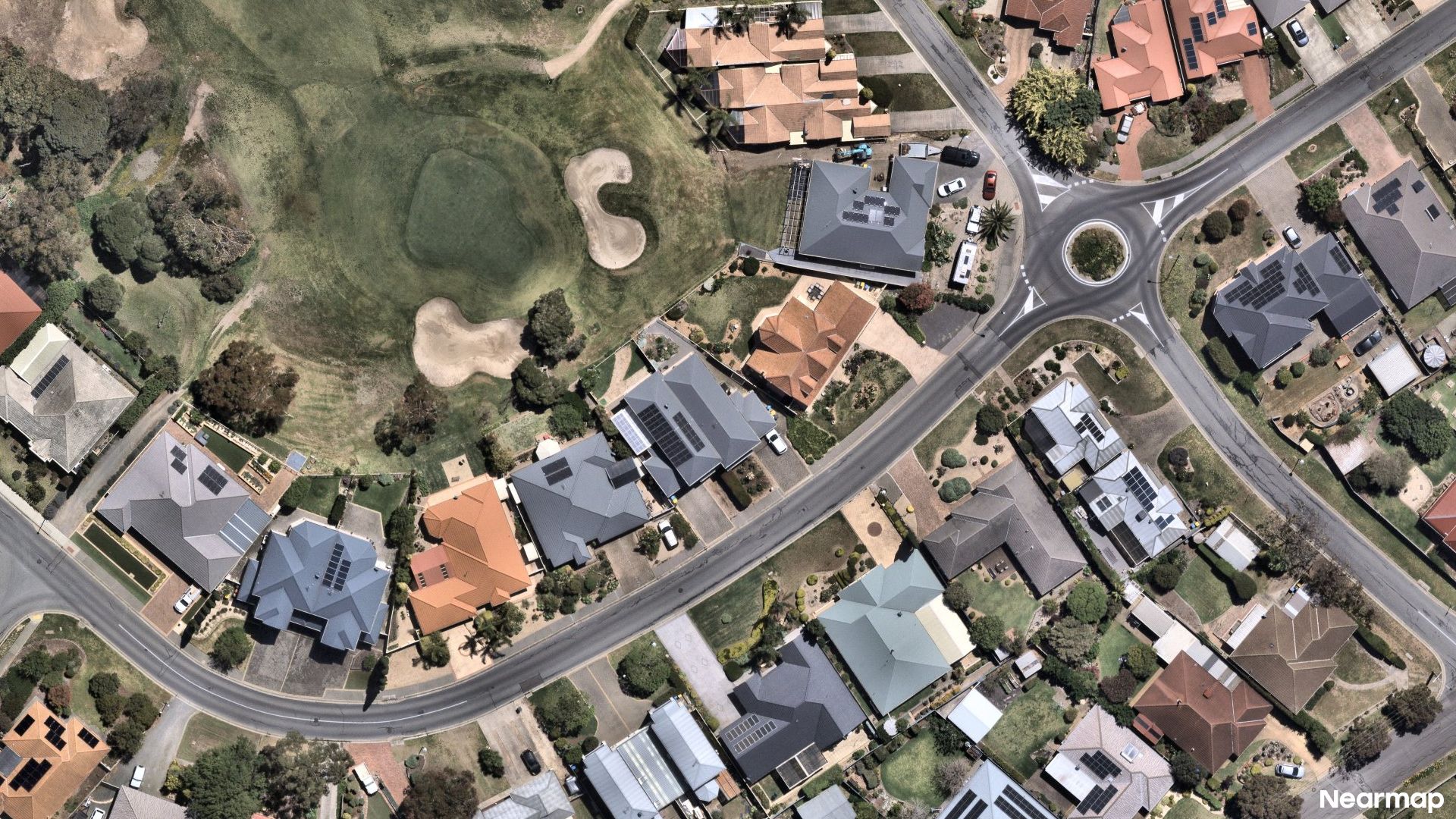 Vertical aerial view