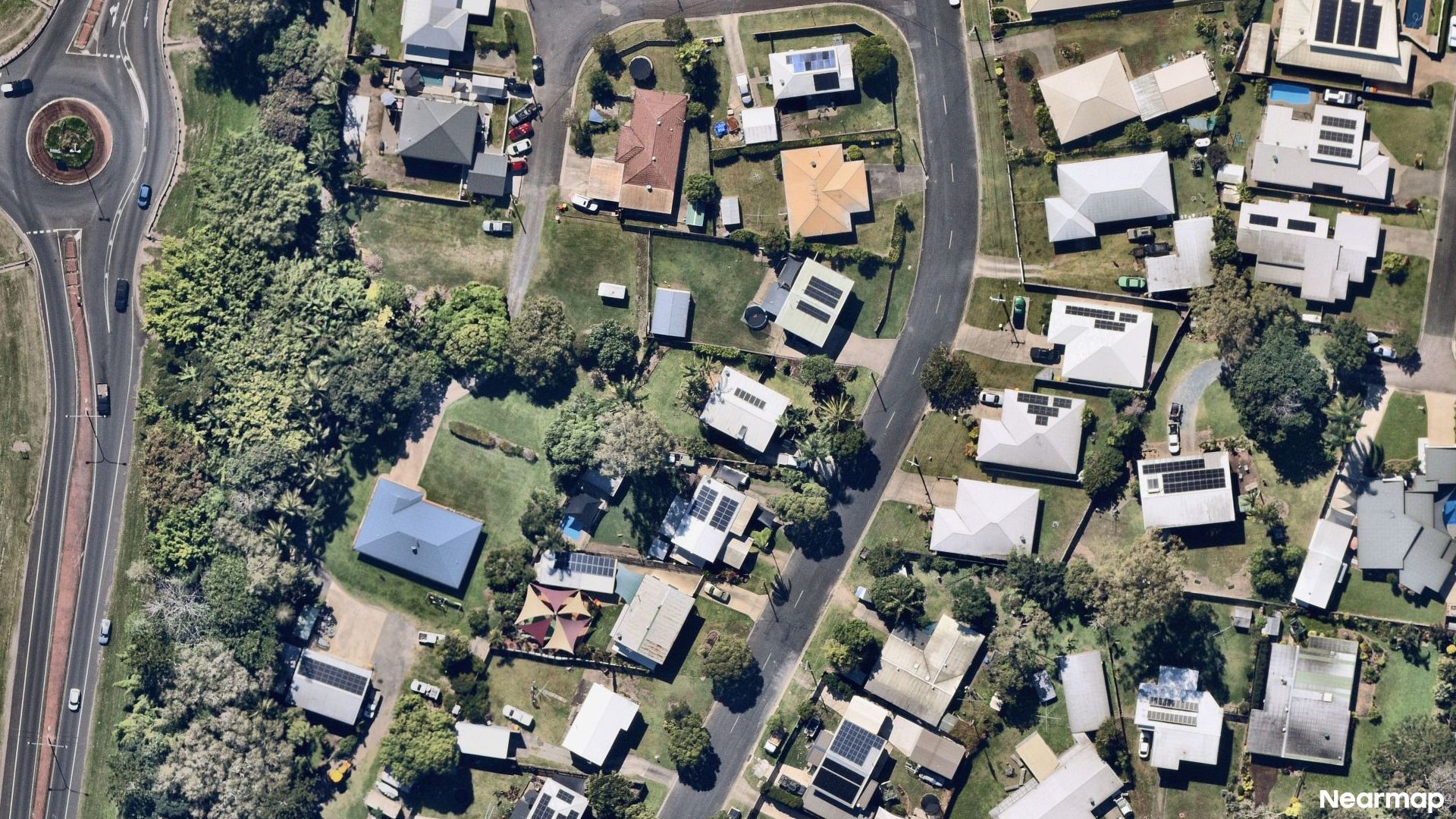 Vertical aerial view