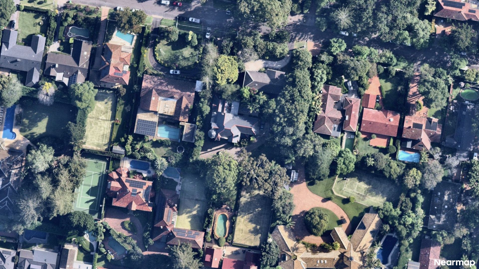 Vertical aerial view