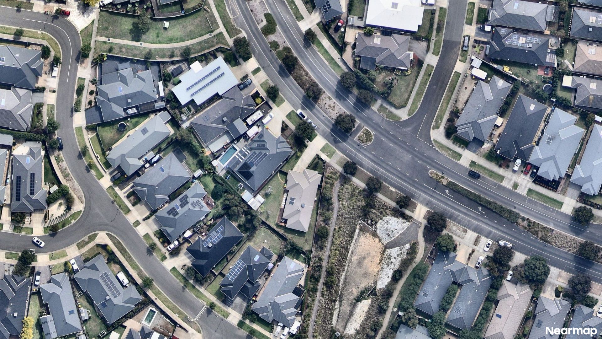 Vertical aerial view