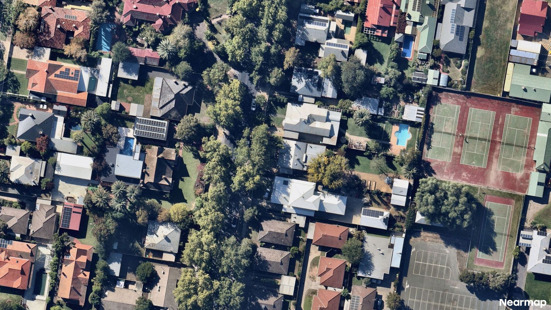 Vertical aerial view