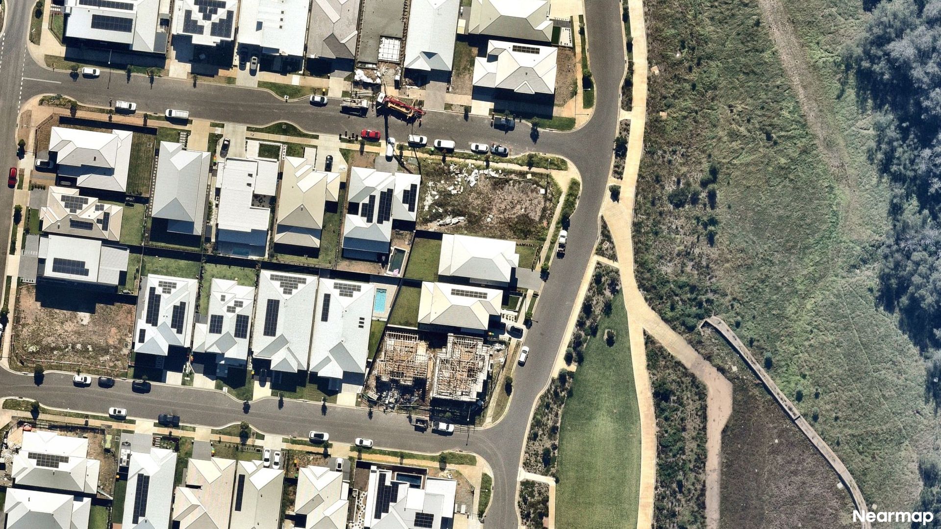 Vertical aerial view