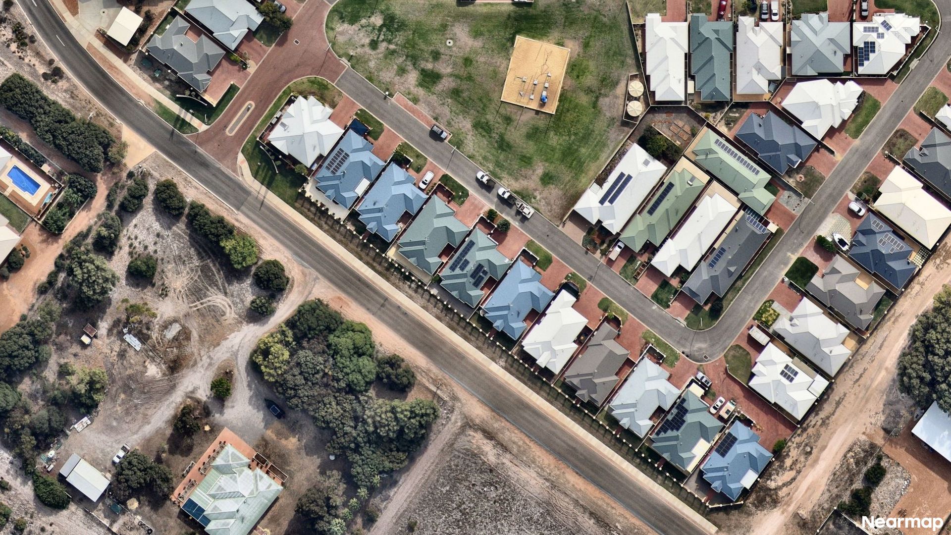 Vertical aerial view