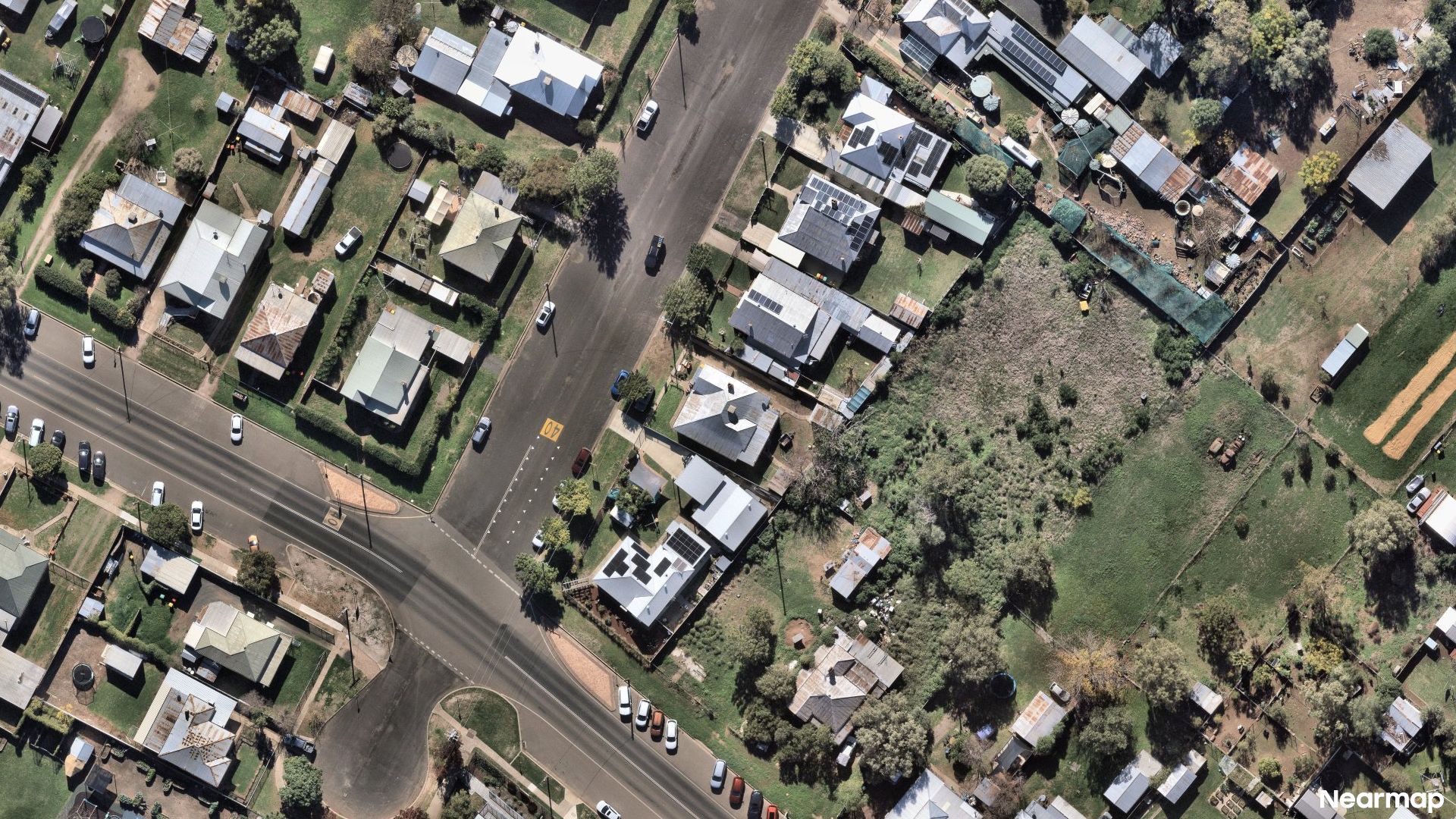 Vertical aerial view