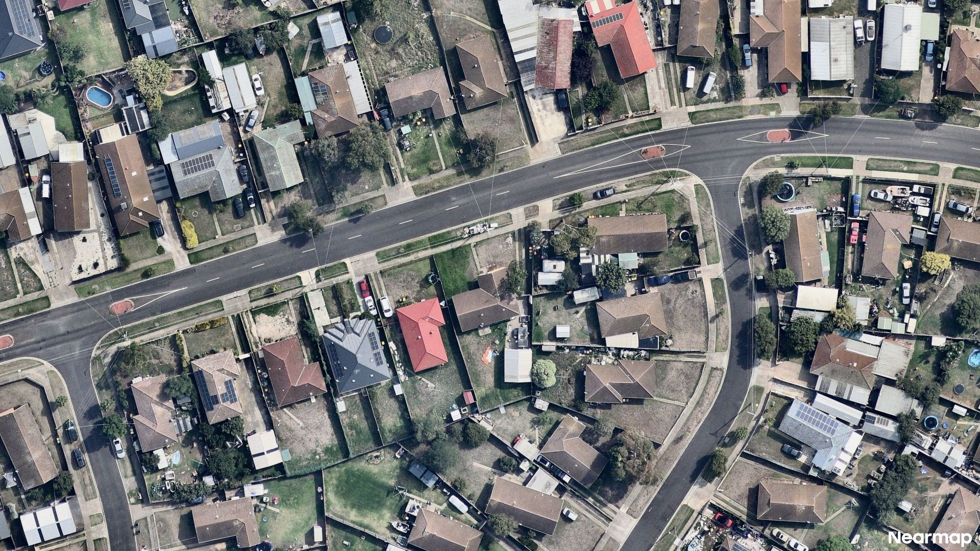 Vertical aerial view