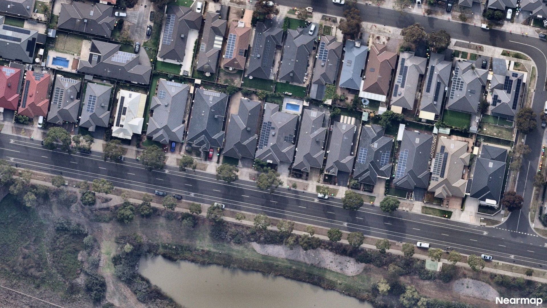 Vertical aerial view
