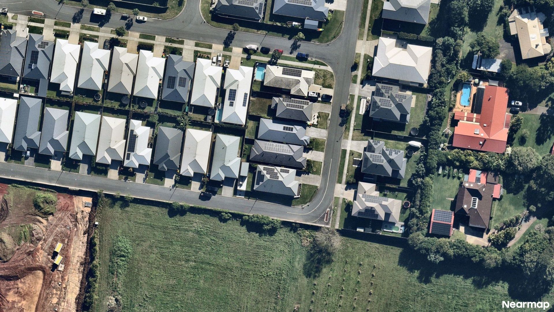 Vertical aerial view