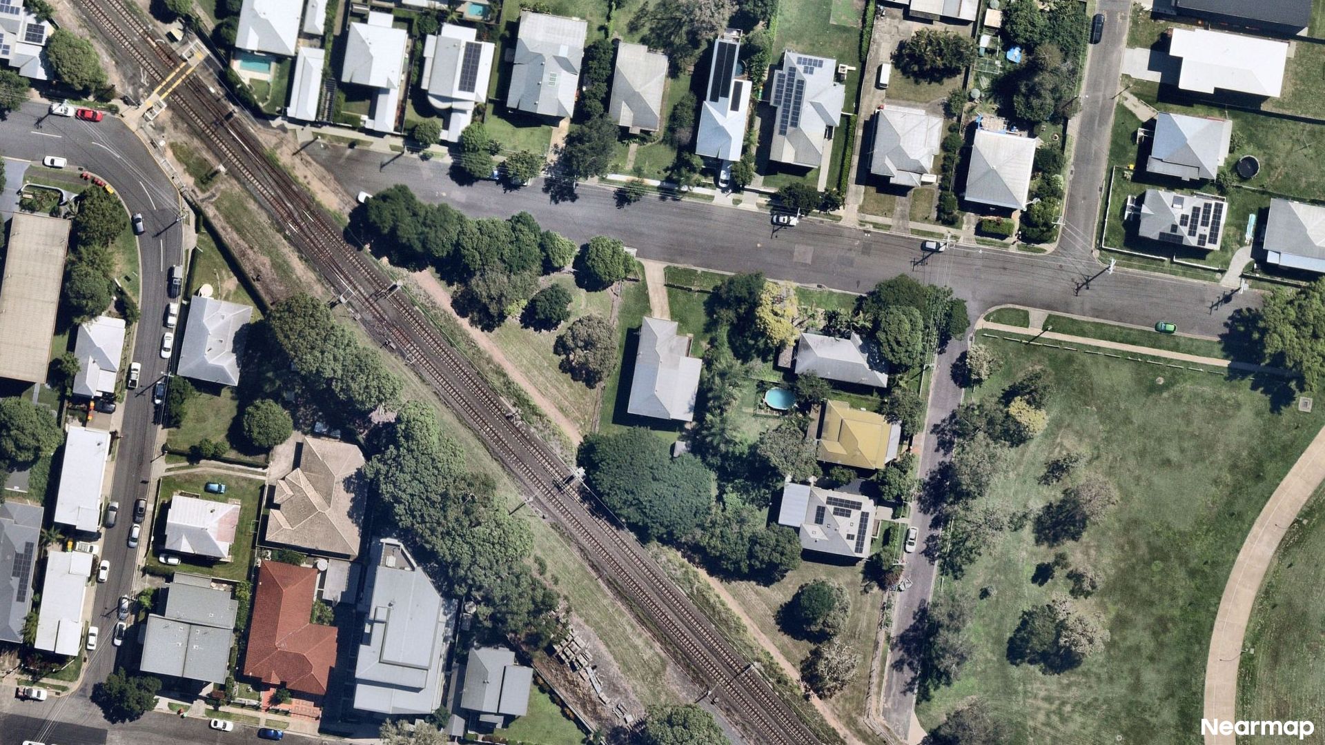 Vertical aerial view