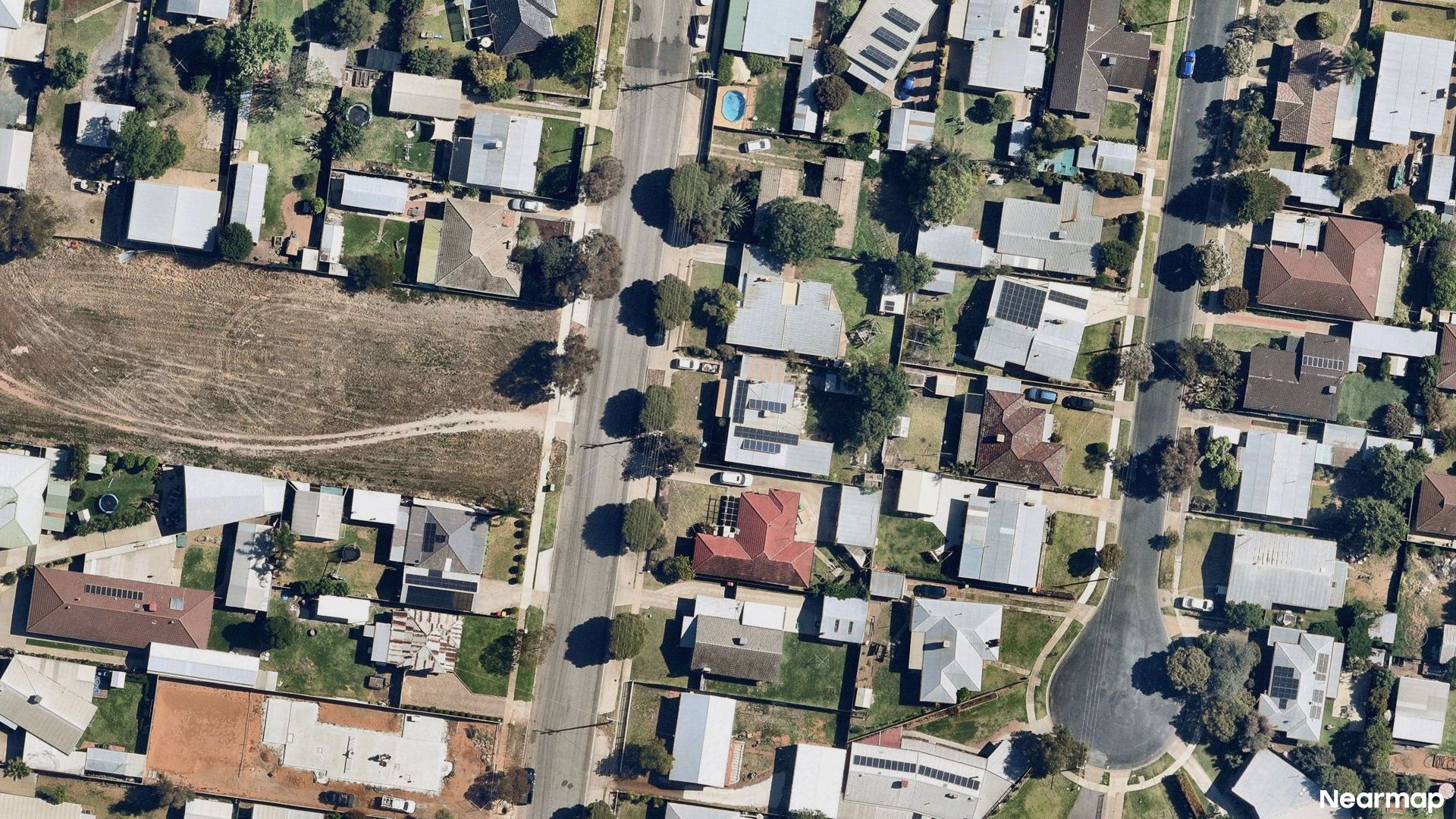 Vertical aerial view