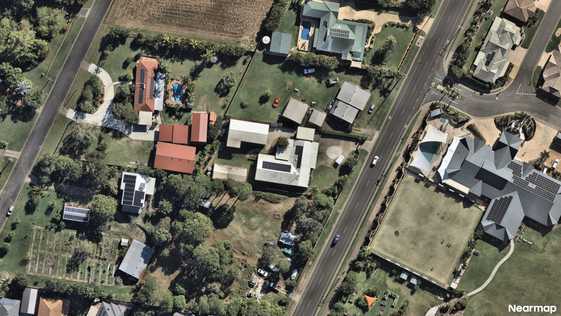 Vertical aerial view