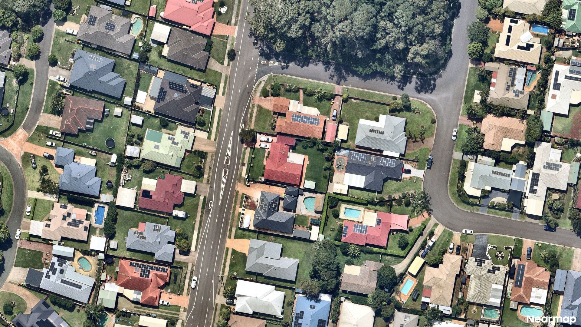 Vertical aerial view
